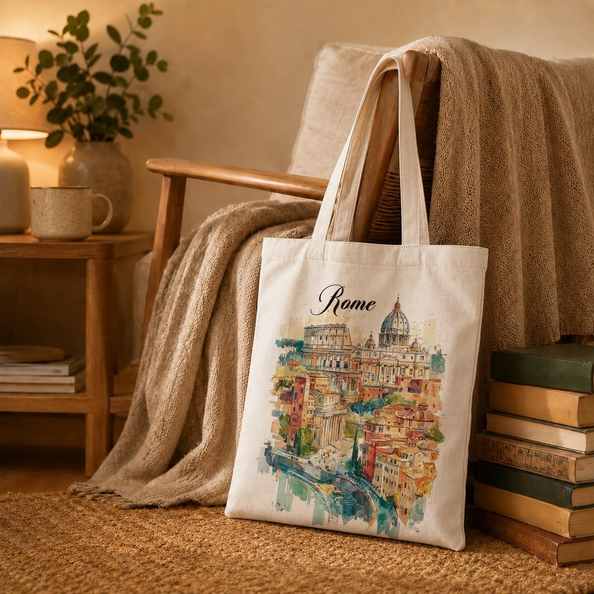 Travel Accessories Italy - Borsa tote in tela con stampa