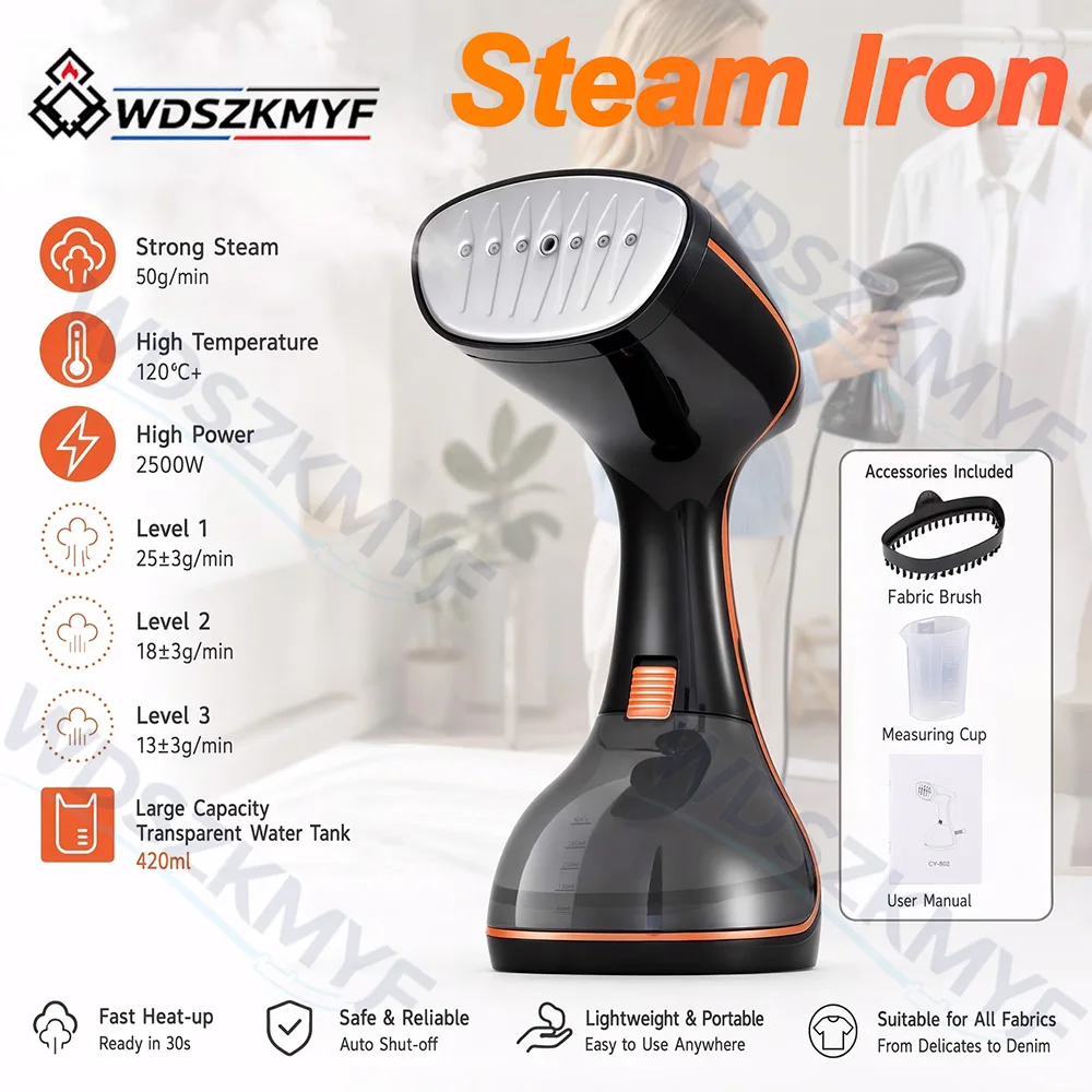 Mini Iron Travel - Stiratore a Vapore Portatile per Vestiti,