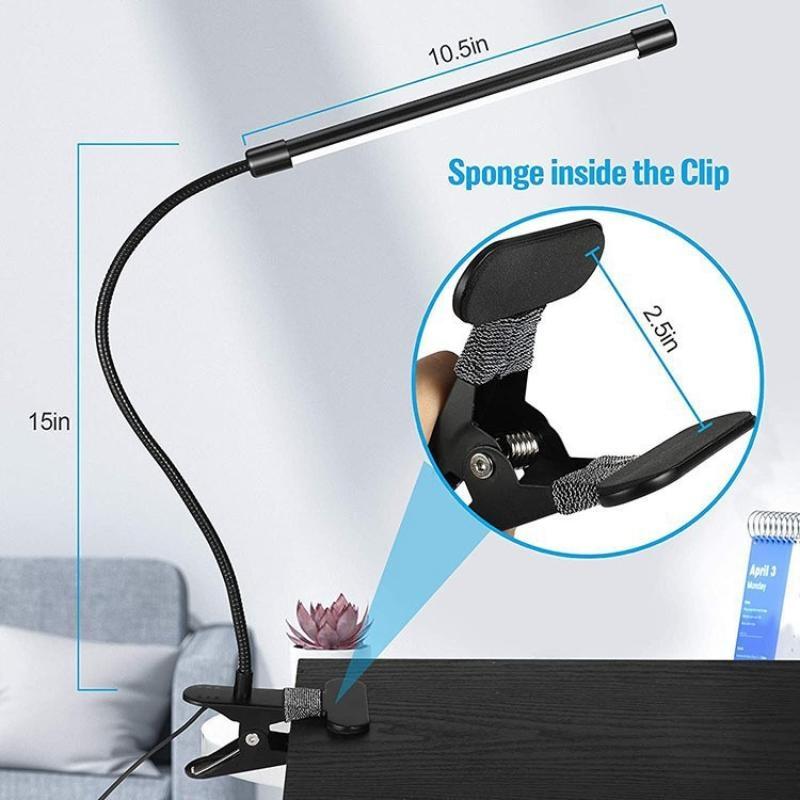 Book Light Flexible - Lampada da Scrivania LED a Clip