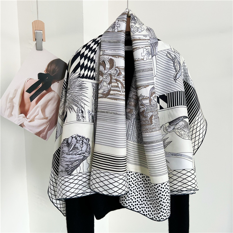 Travel Hair Accessories - Grandi Sciarpe di Seta di Marca,