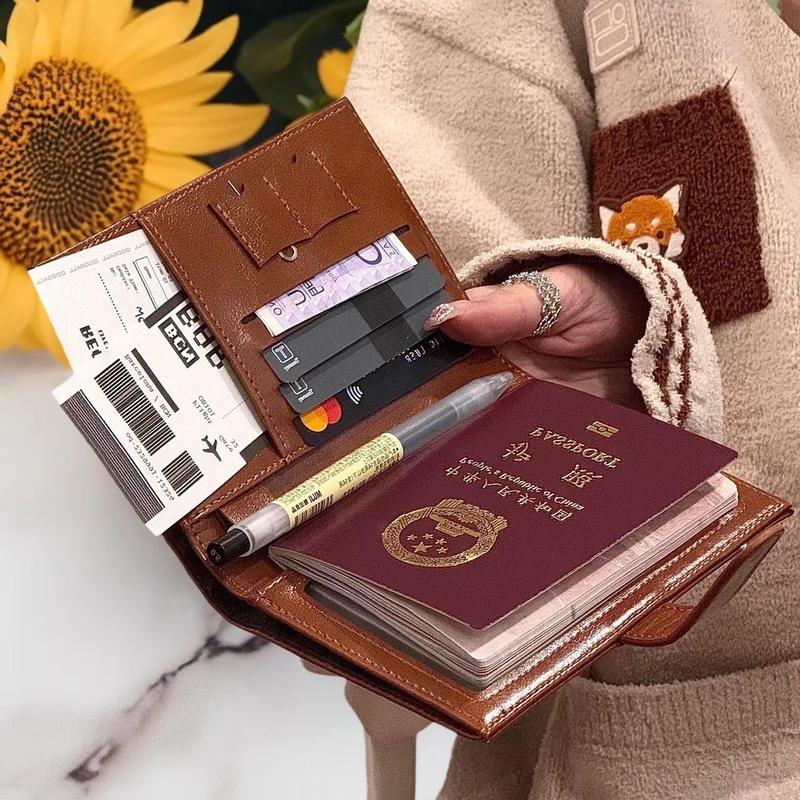 Travel Accessories On Plane - Portafoglio da Viaggio per Passaporto, Porta