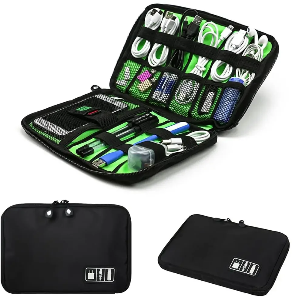 Travel Accessories Case - Kit Sistema di Organizzazione Cavi con