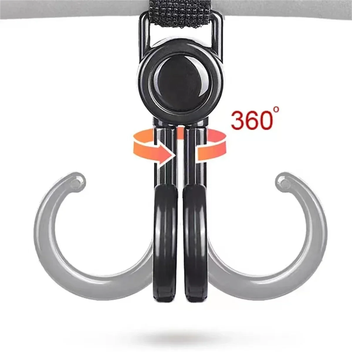 Doppi ganci girevoli Passeggin - Travel Accessories For 1 Year Old recensione e prezzo