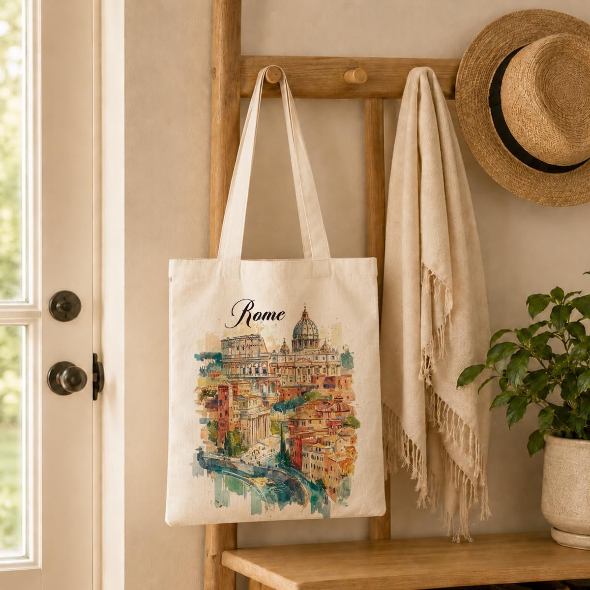 Borsa tote in tela con stampa  - Travel Accessories Italy recensione e prezzo