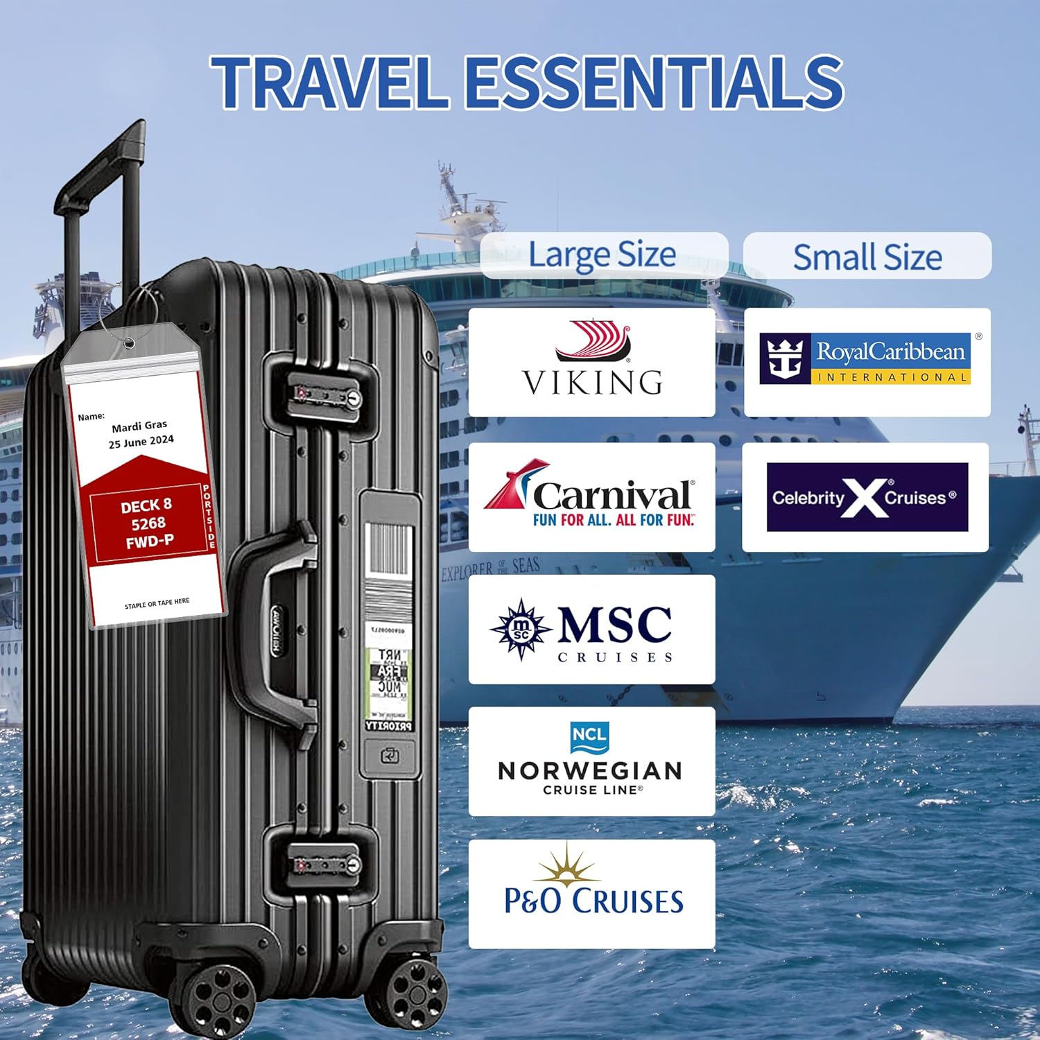 6 Etichette per Bagagli in PVC - Travel Accessories Unique recensione e prezzo