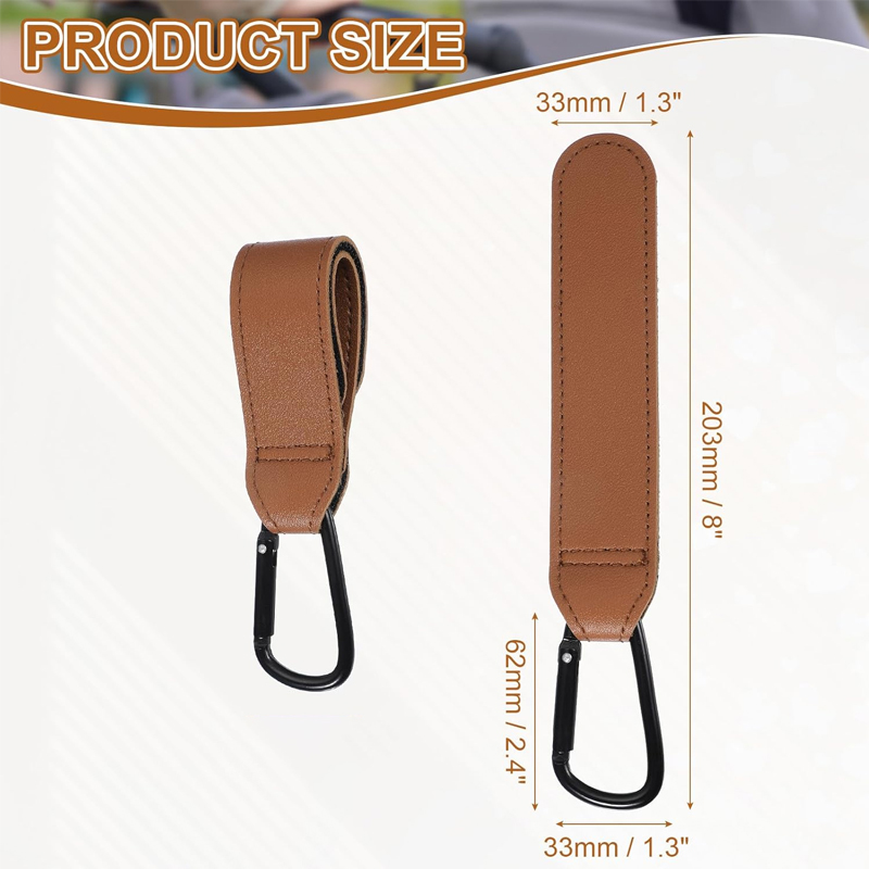 2 Pezzi Ganci in Pelle per Pas - Travel Accessories For 1 Year Old recensione e prezzo