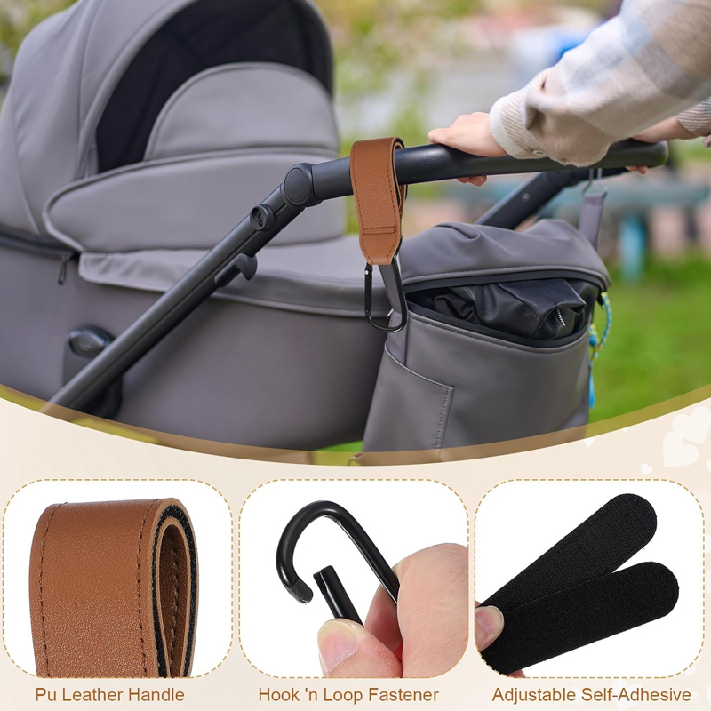 2 Pezzi Ganci in Pelle per Pas - Travel Accessories For 1 Year Old recensione e prezzo