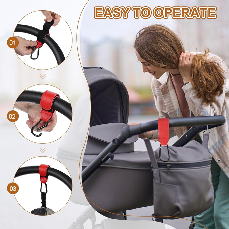 2 Pezzi Ganci in Pelle per Pas - Travel Accessories For 1 Year Old recensione e prezzo